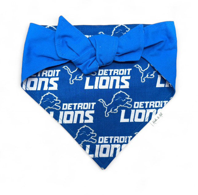 Detroit Football Tie On Bandana