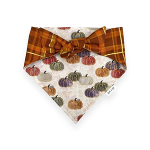 Golden Gourds Tie On Bandana