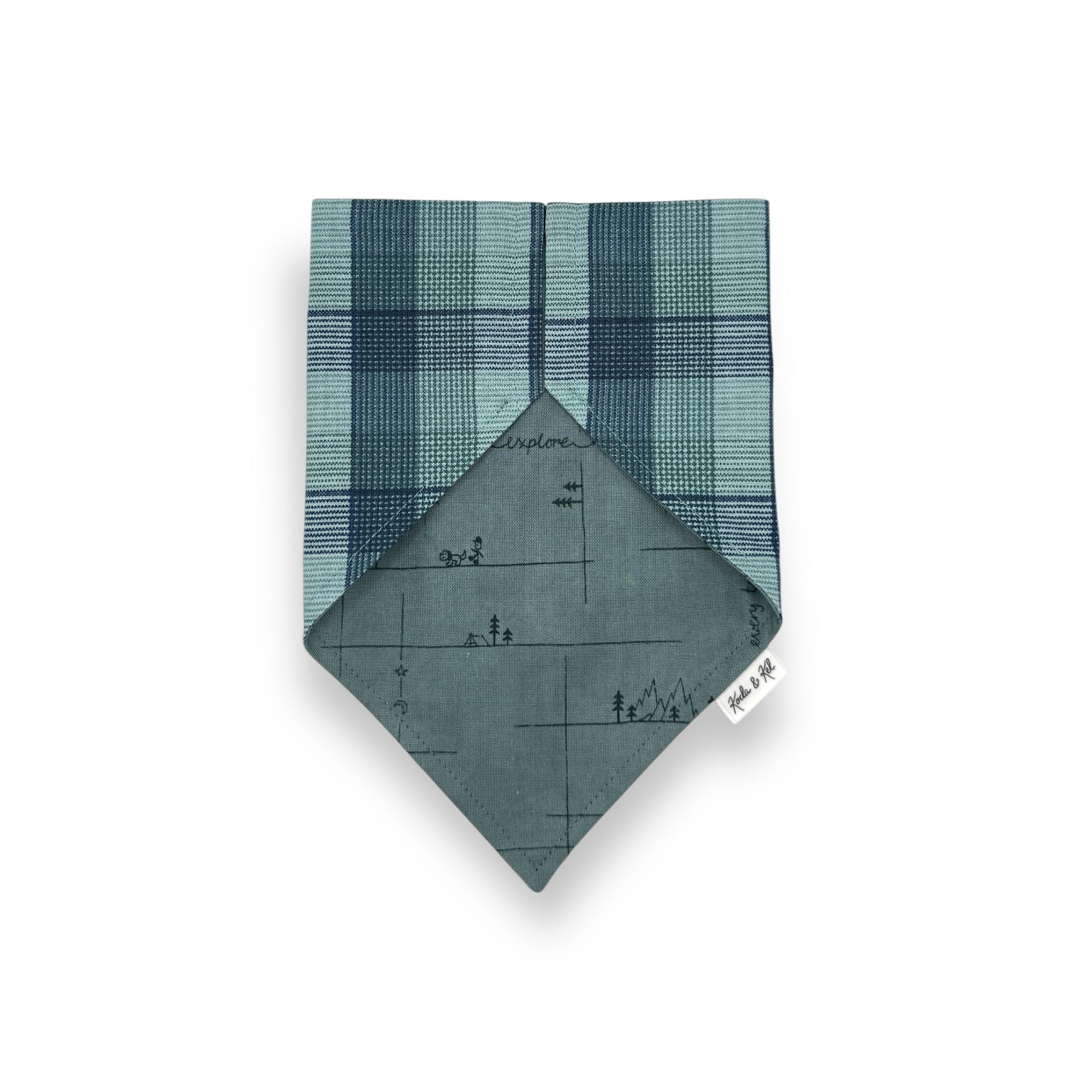 Mountain Mist Plaid Slip On Bandana