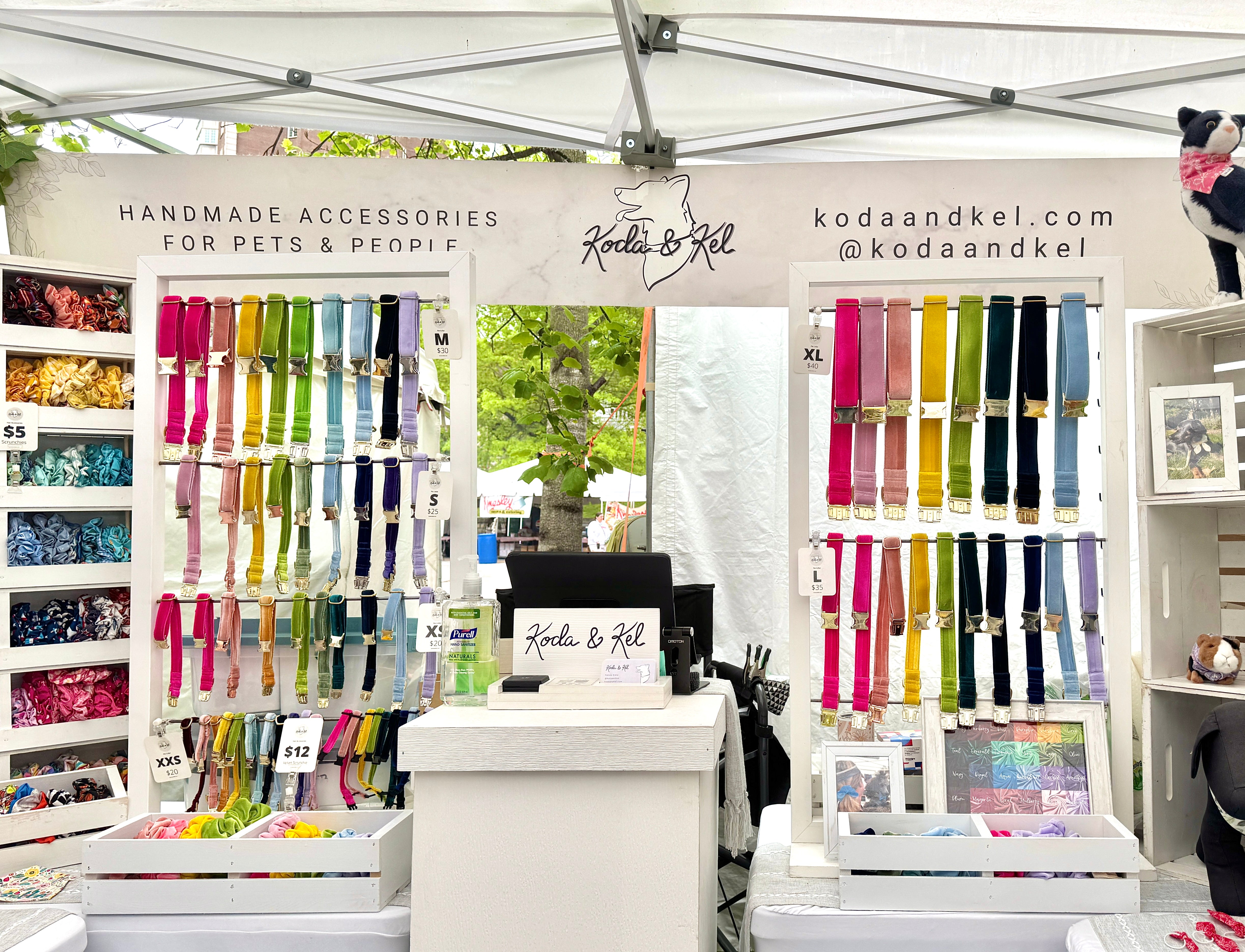 All Velvet Pet Collar Colors