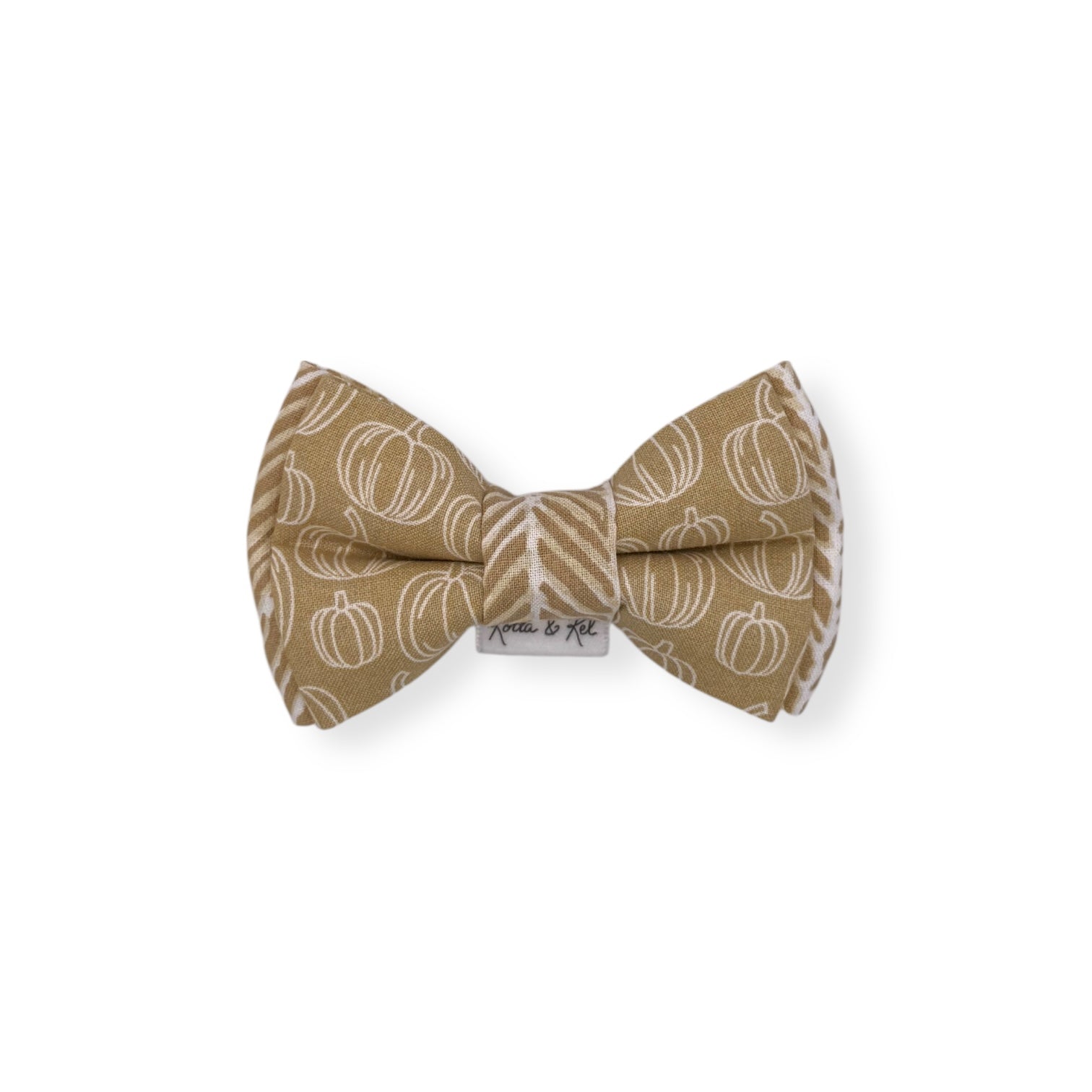 Sketched Pumpkins on Tan Bow Tie