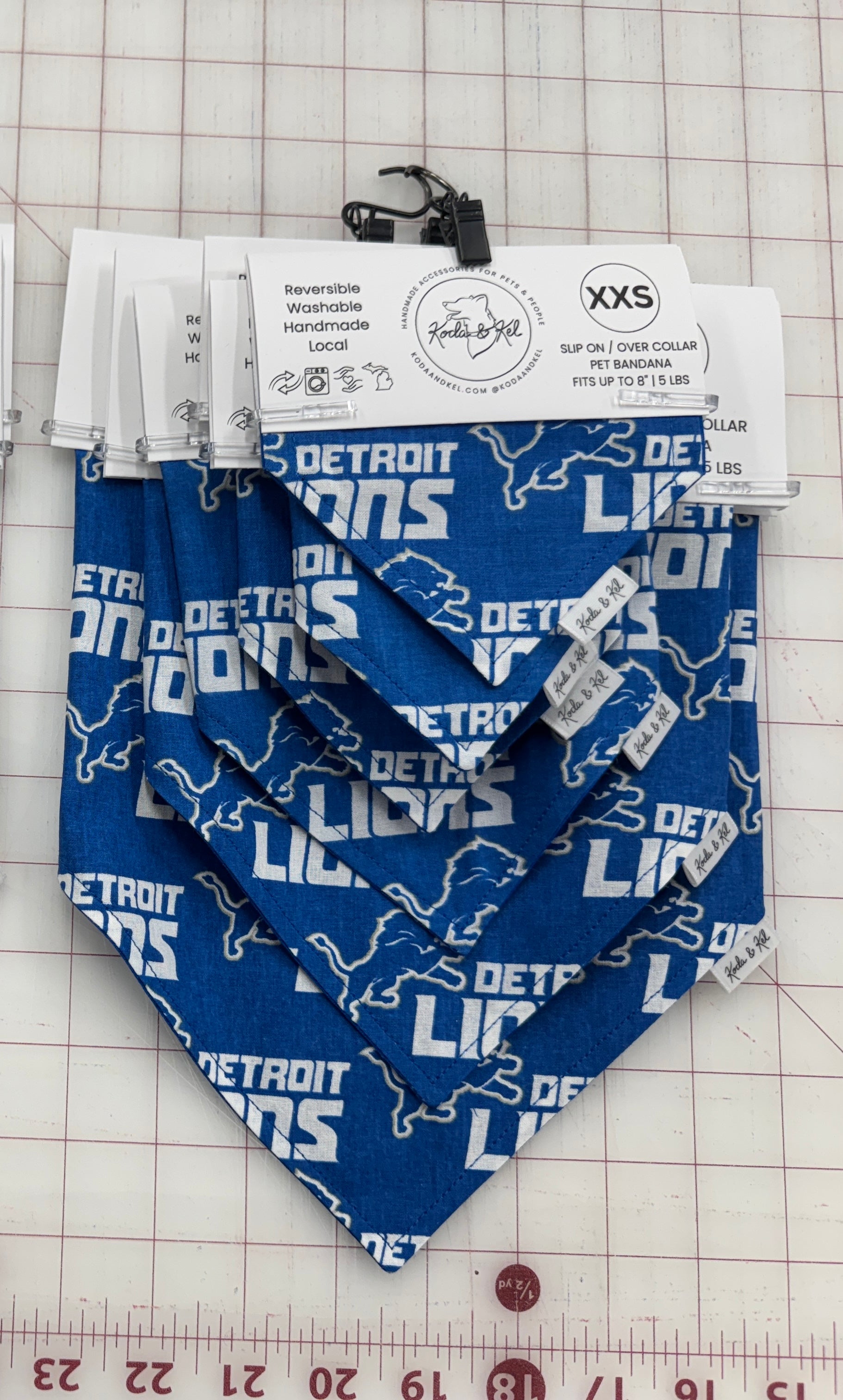 Detroit Football Slip On Bandana