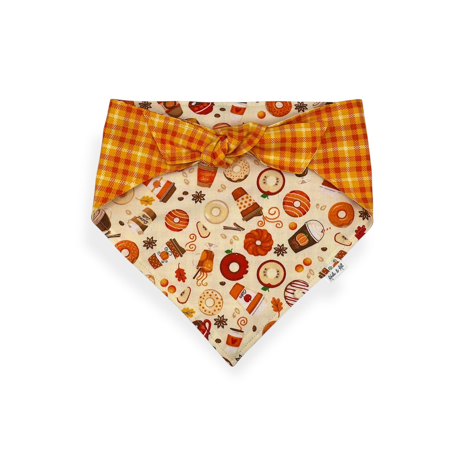 Pumpkin Spice & Everything Nice Tie On Bandana