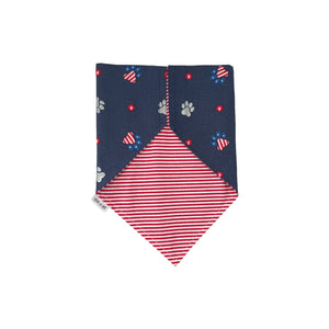 Red, White, & Woof Slip On Bandana