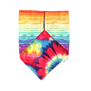 Rainbow Tie Dye Slip On Bandana