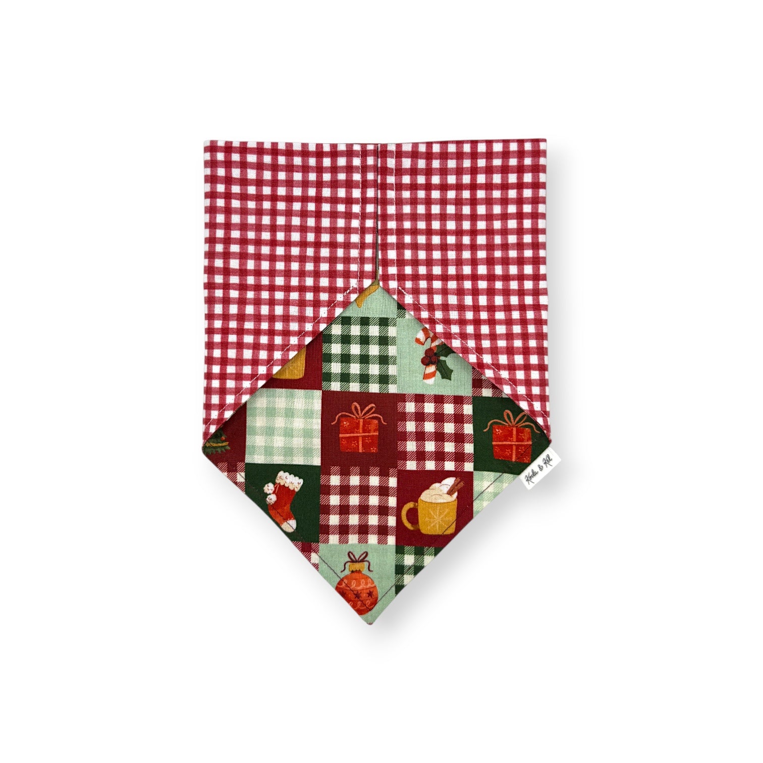 Christmas Patchwork Slip On Bandana