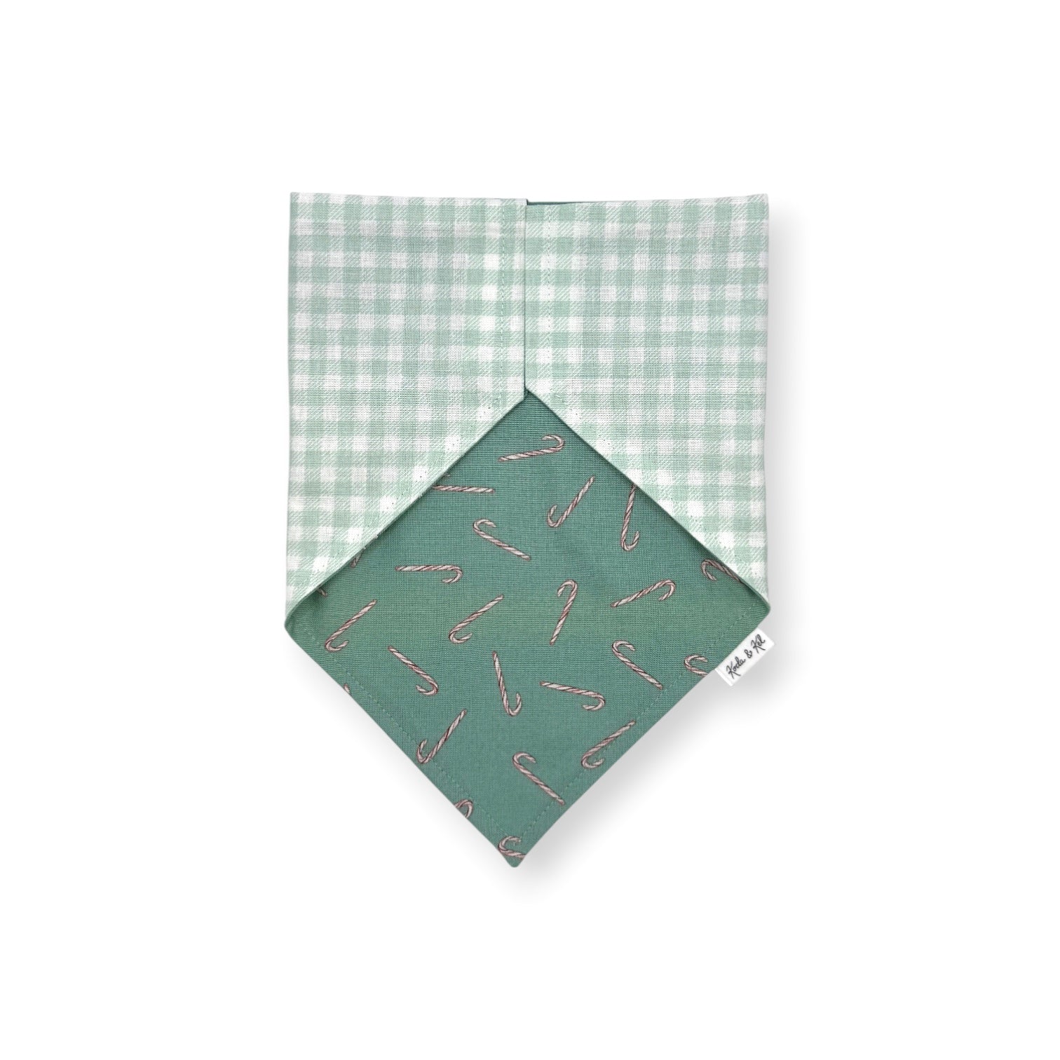 Mint Candy Canes Slip On Bandana