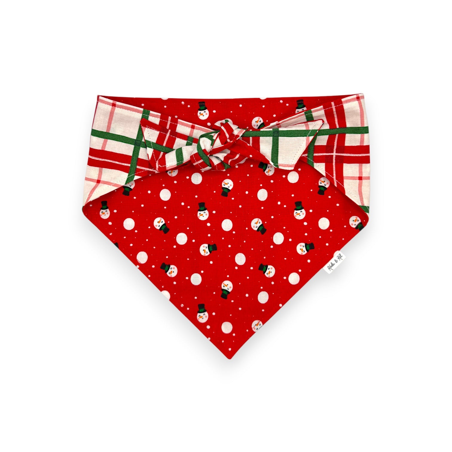 Snowman Tie On Bandana