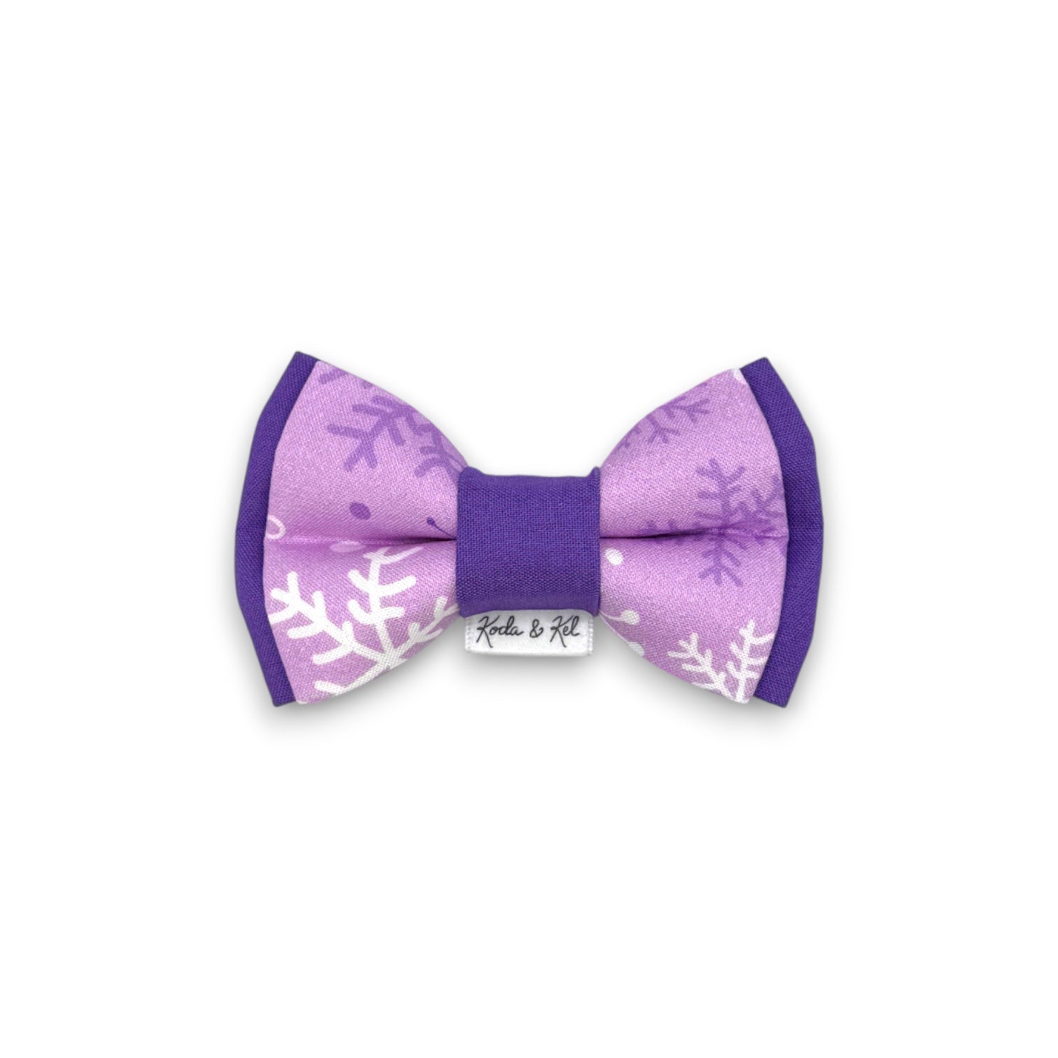 Purple Snowflakes Bow Tie