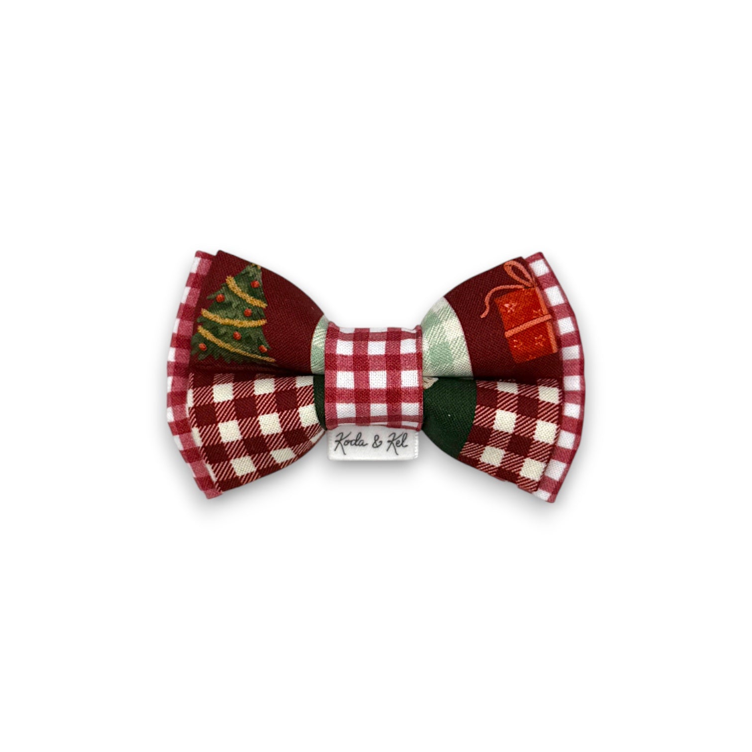 Christmas Patchwork Bow Tie