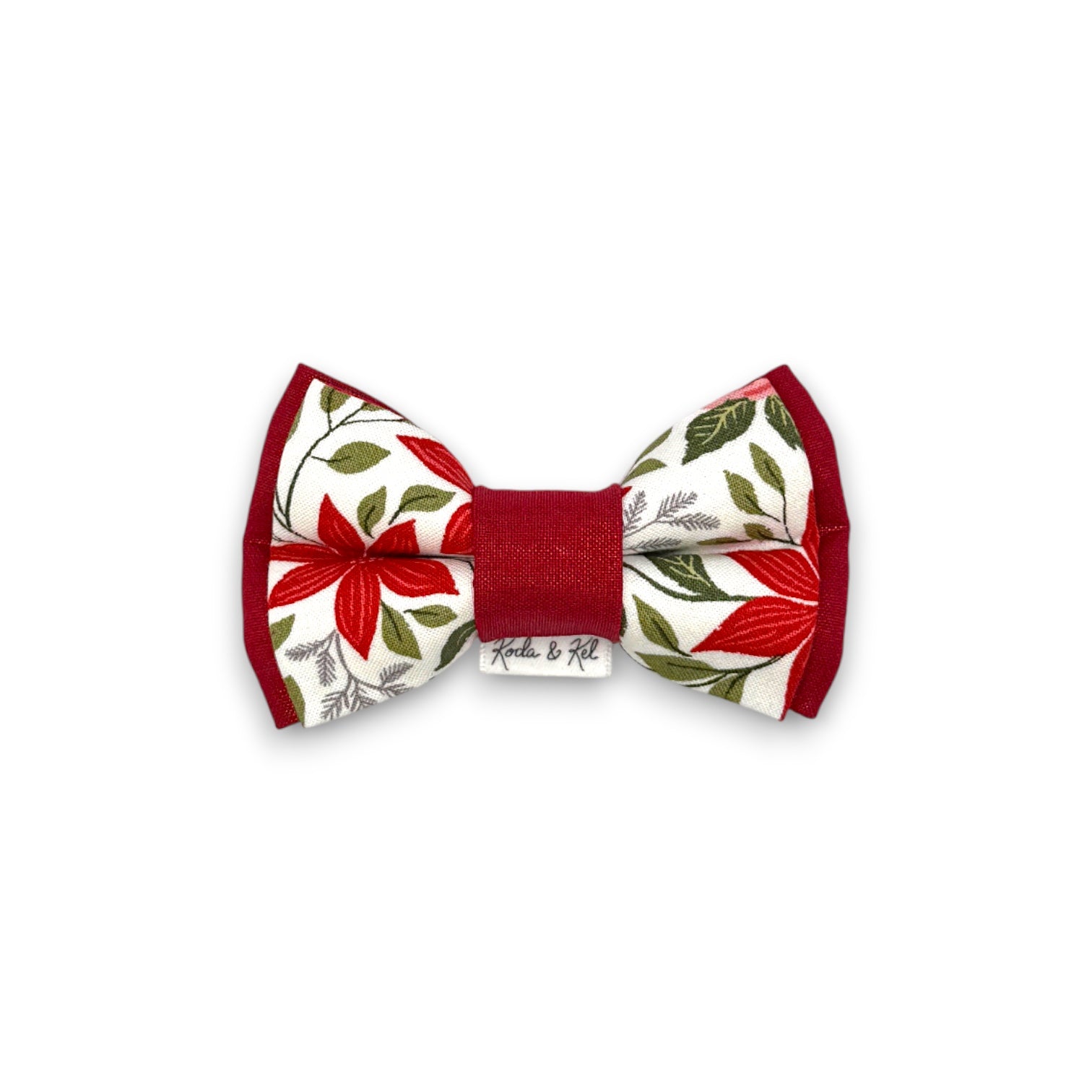 Poinsettia & Roses Bow Tie