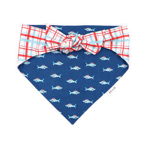 Santa Shark Tie On Bandana