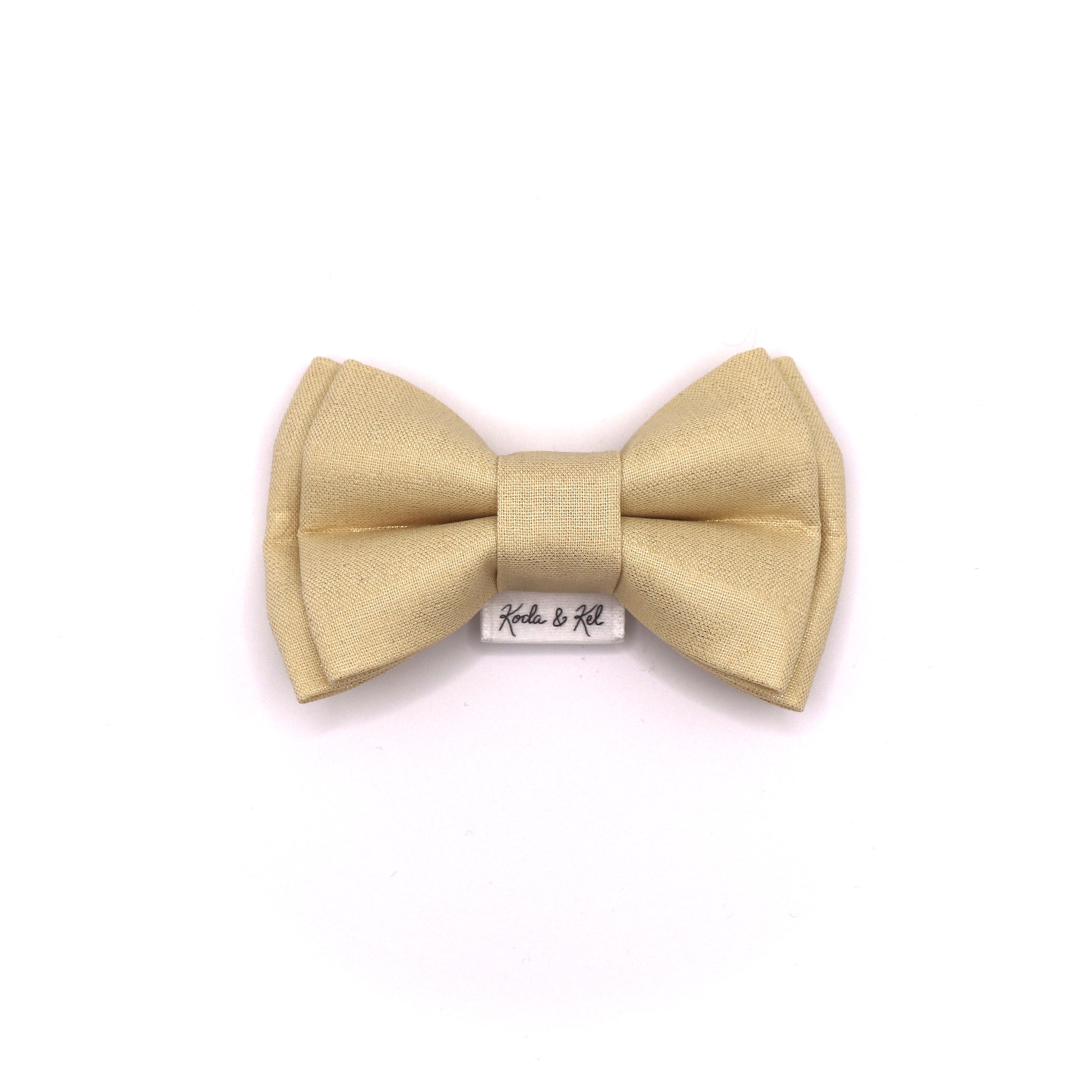 Champagne Shimmer Bow Tie
