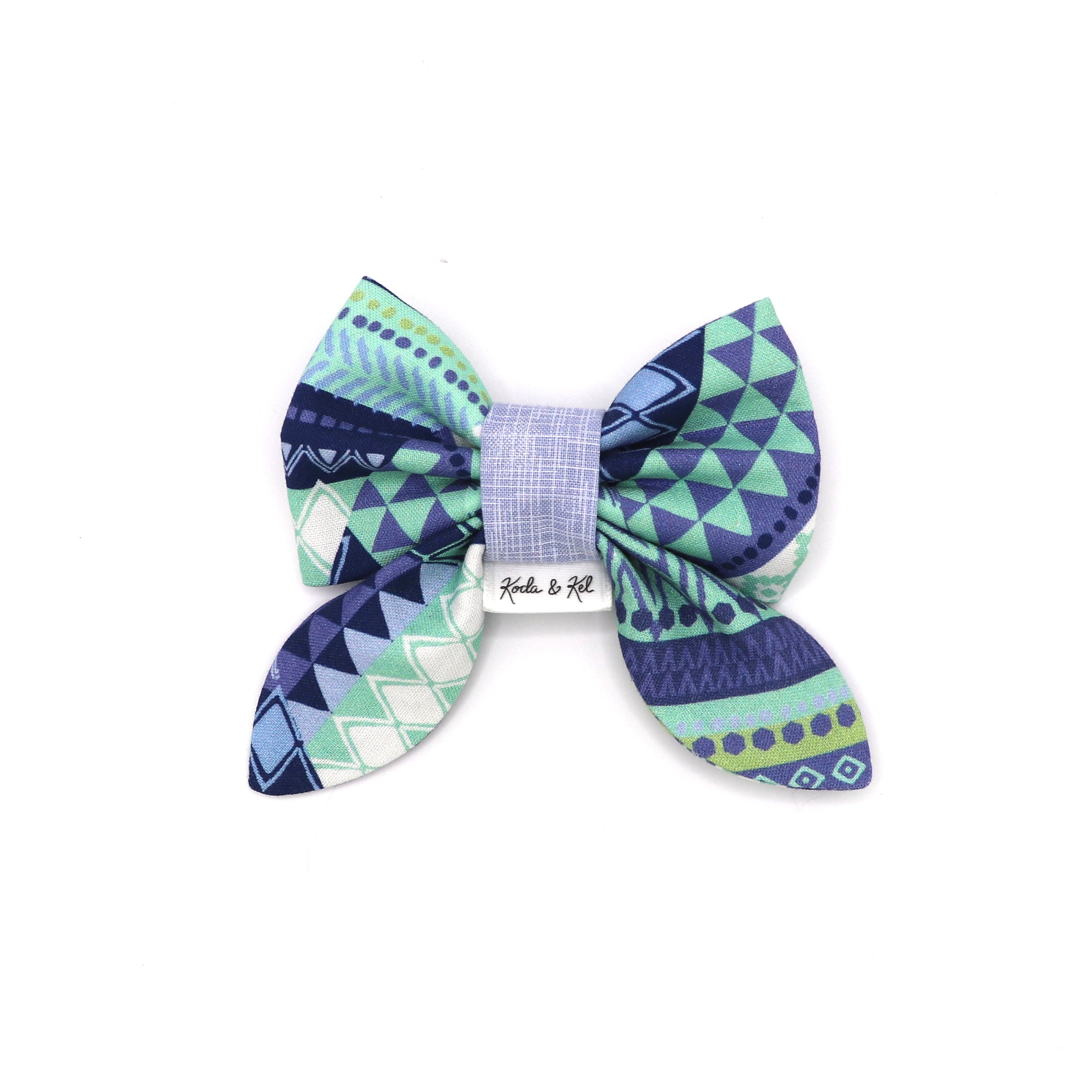Periwinkle Geo Sailor Bow