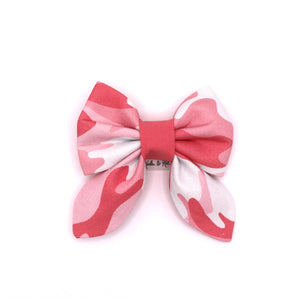 Pink Camo Sailor Bow