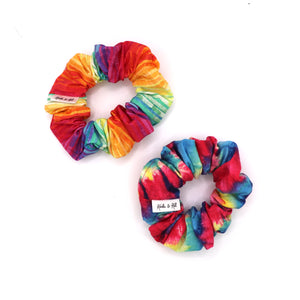 Rainbow Tie Dye Scrunchies