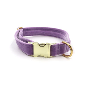 Lavender Velvet Pet Collar