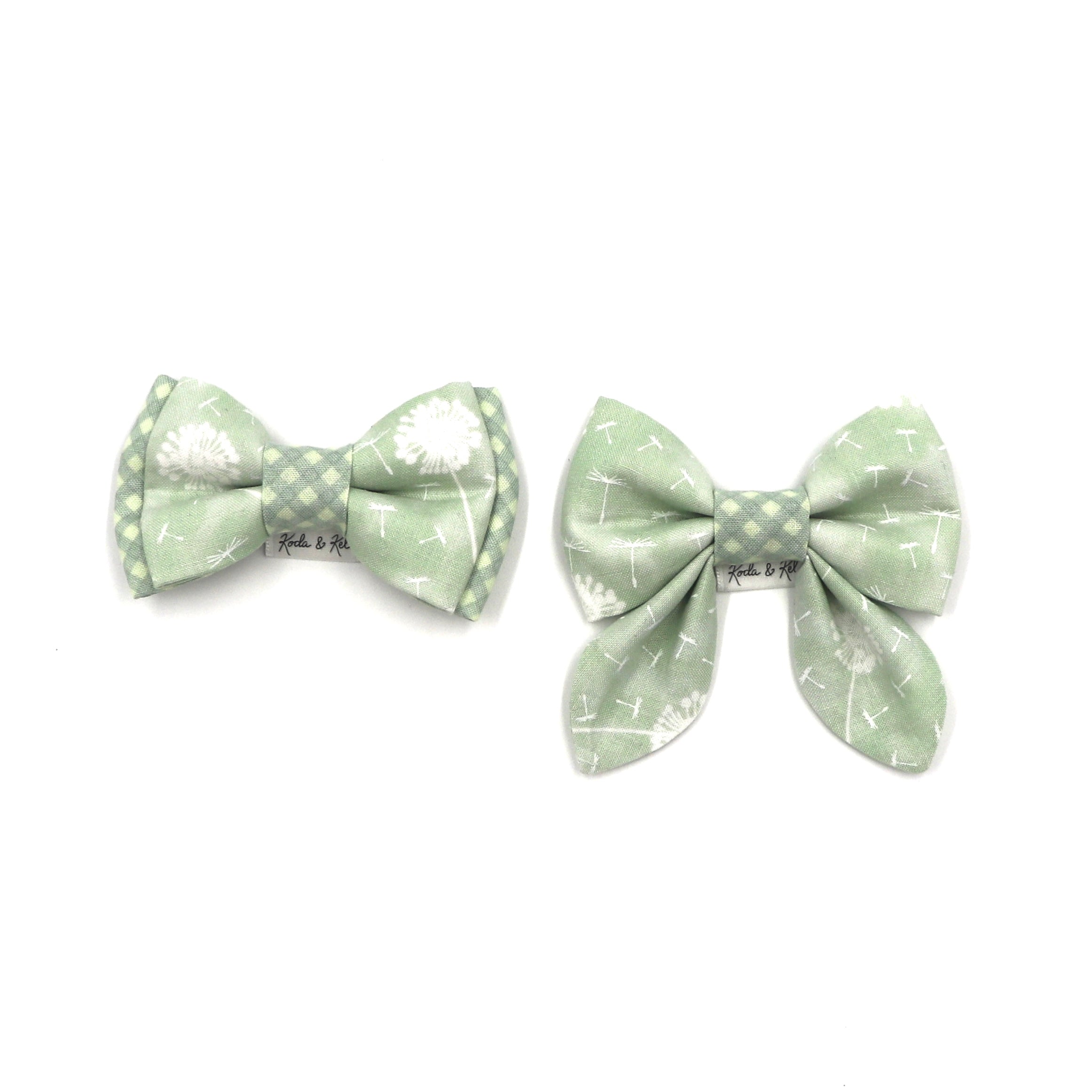 Dandelion Green Bow Tie