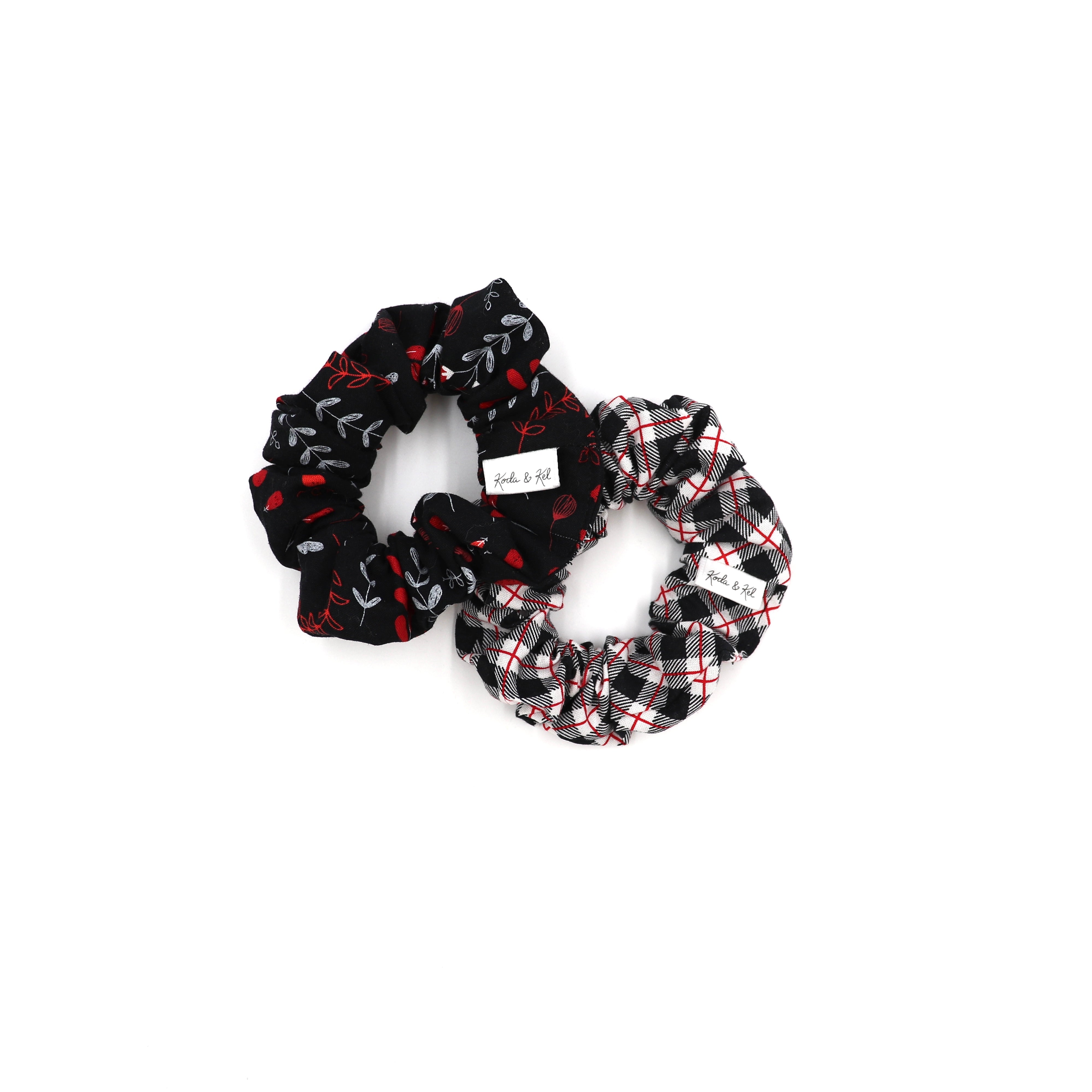 Winter Floral Scrunchies