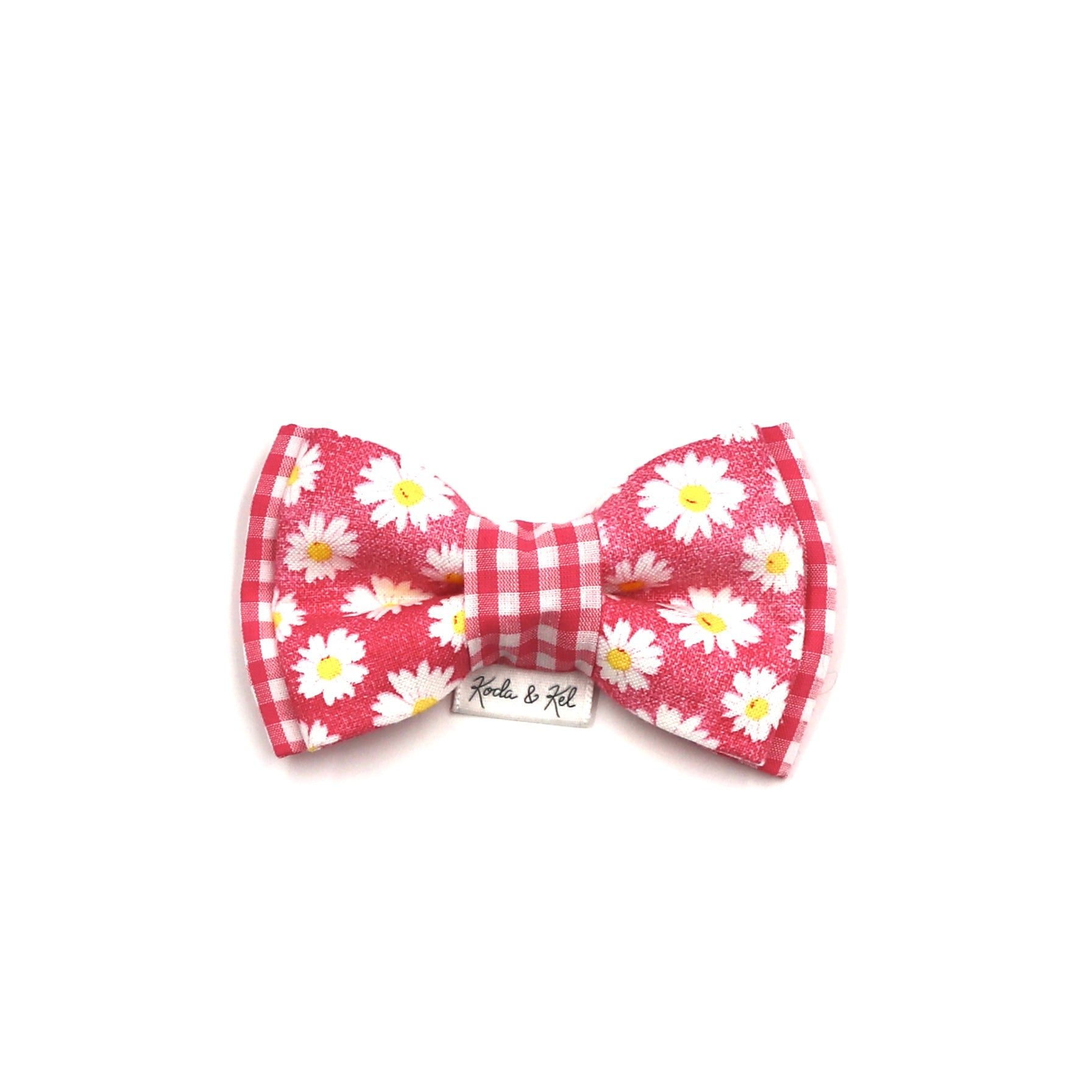 Pink Daisy Bow Tie